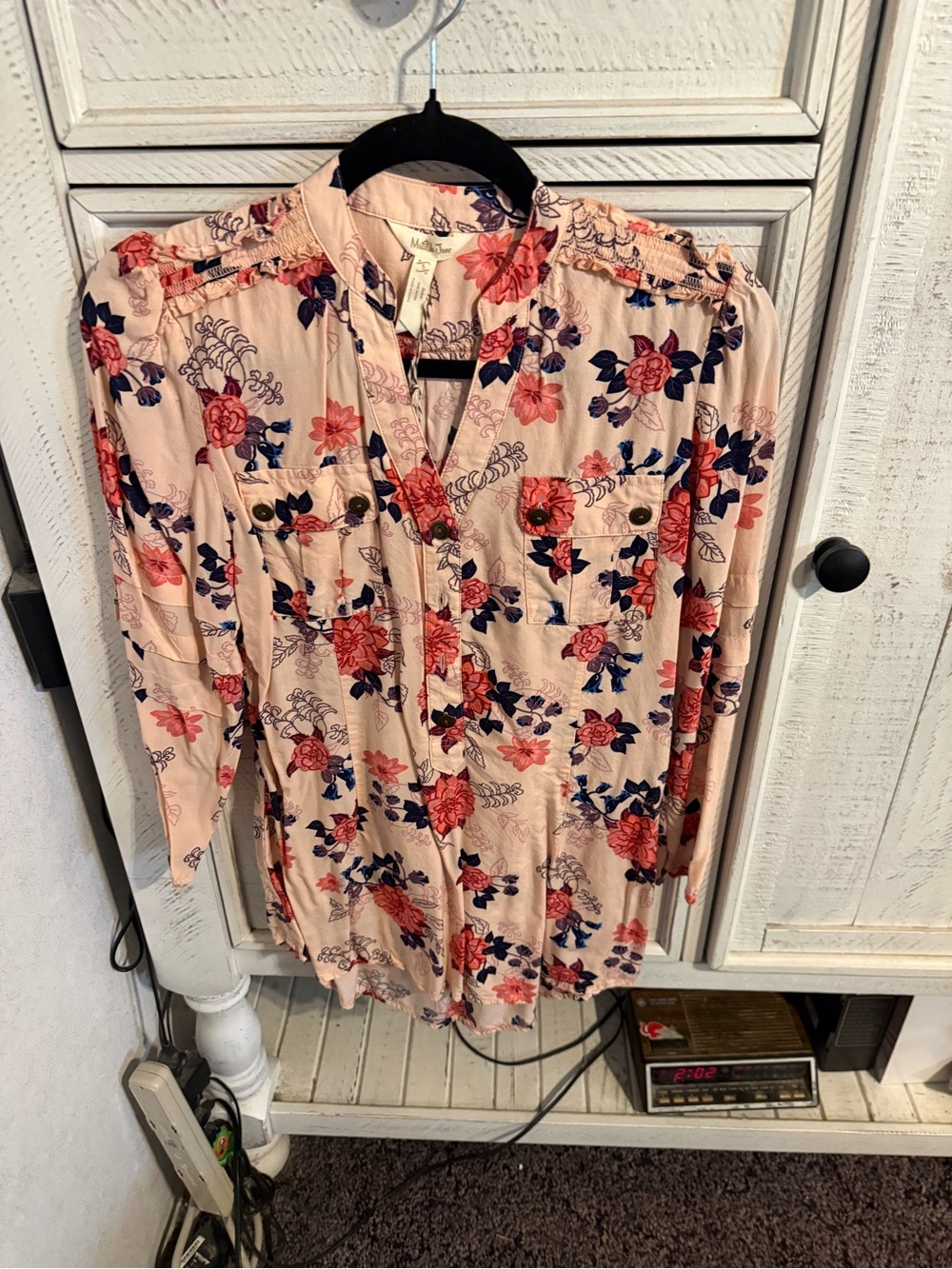 Matilda Jane Blush Pink Floral Button-Up Tunic